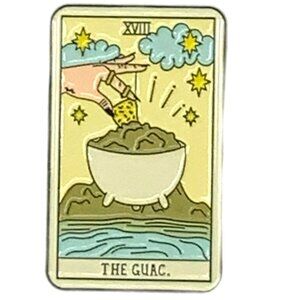 Guacamole The Guac Tarot Enamel Pin Black Metal